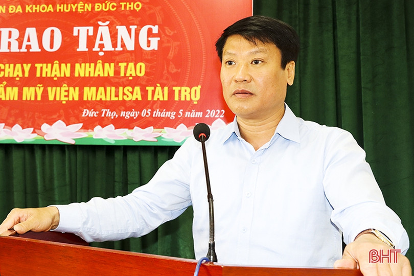 Bệnh viện Đa khoa huyện Đức Thọ tiếp nhận 3 máy chạy thận nhân tạo