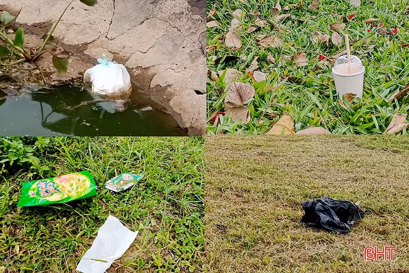 Những hình ảnh chưa đẹp ở công viên trung tâm TP Hà Tĩnh