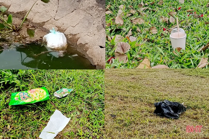 Những hình ảnh chưa đẹp ở công viên trung tâm TP Hà Tĩnh