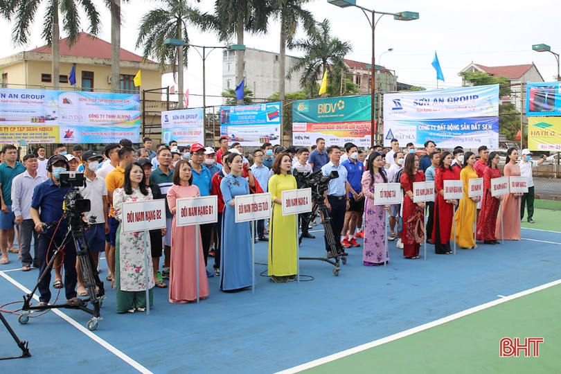 260 vận động viên tranh tài Giải quần vợt Cúp Truyền hình Hà Tĩnh lần thứ VI