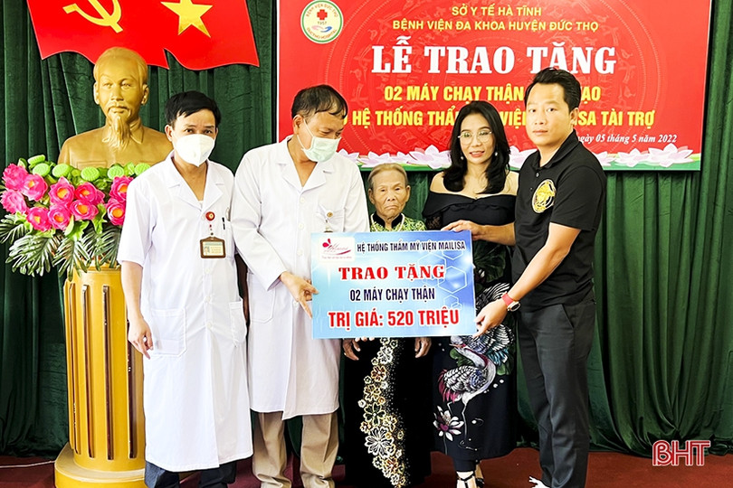 Bệnh viện Đa khoa huyện Đức Thọ tiếp nhận 3 máy chạy thận nhân tạo