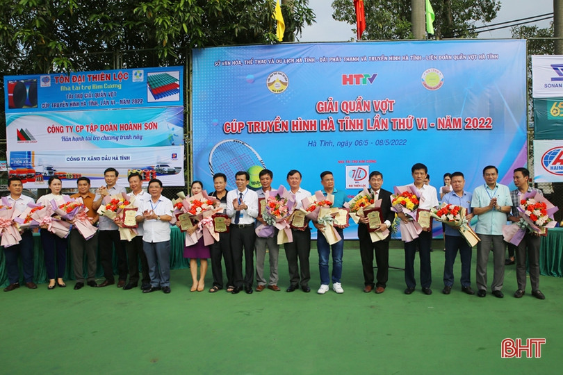 260 vận động viên tranh tài Giải quần vợt Cúp Truyền hình Hà Tĩnh lần thứ VI