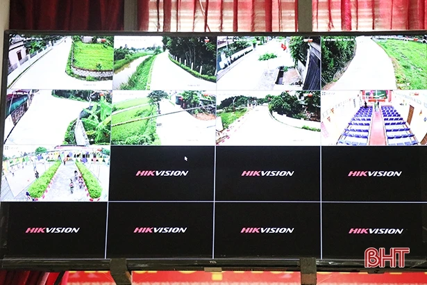 Hệ thống “mắt thần” tại các thôn giúp Thạch Hà đảm bảo an ninh trật tự