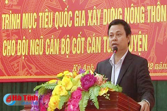 Nâng cao kiến thức xây dựng NTM cho cán bộ cốt cán huyện Kỳ Anh ảnh 2