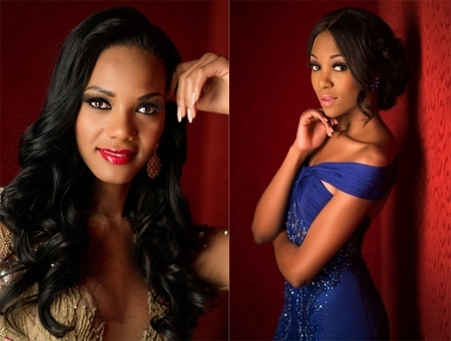 Đại diện Angola (trái) và Nam Phi.