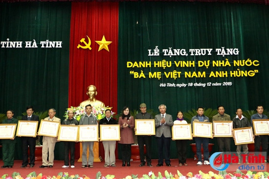 Thêm 63 mẹ được tặng, truy tặng danh hiệu "Bà mẹ Việt Nam anh hùng" ảnh 6 Thêm 63 mẹ được tặng, truy tặng danh hiệu "Bà mẹ Việt Nam anh hùng" ảnh 6