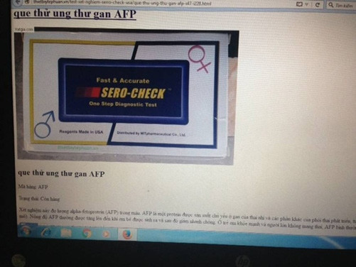 Que thử ung thư không có tác dụng chẩn đoán ảnh 1