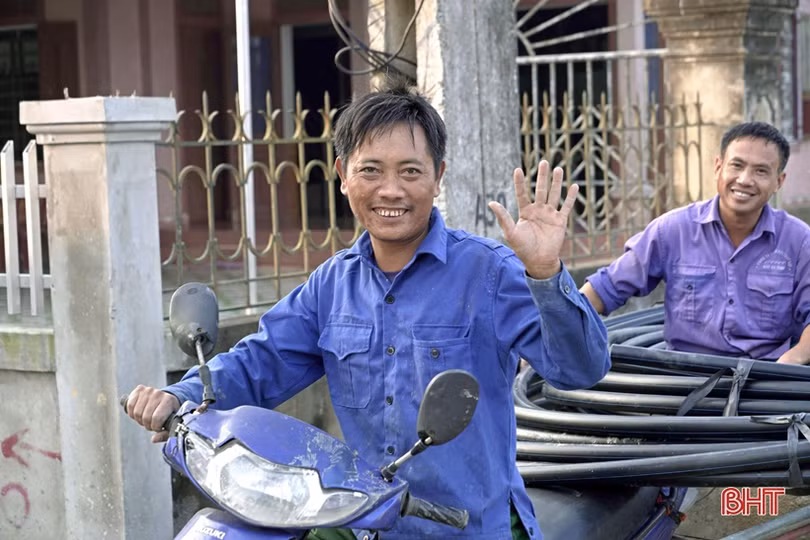 Niềm vui nước sạch về với người dân thị trấn Nghèn 