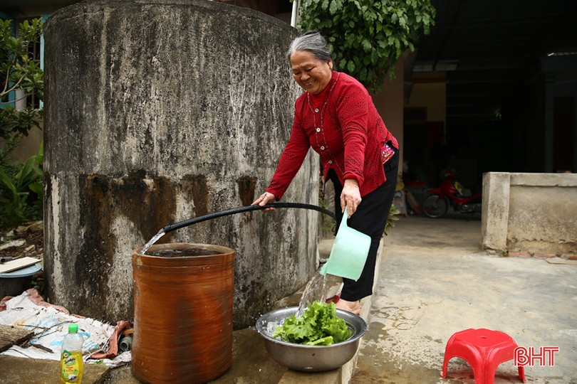 Niềm vui nước sạch về với người dân thị trấn Nghèn