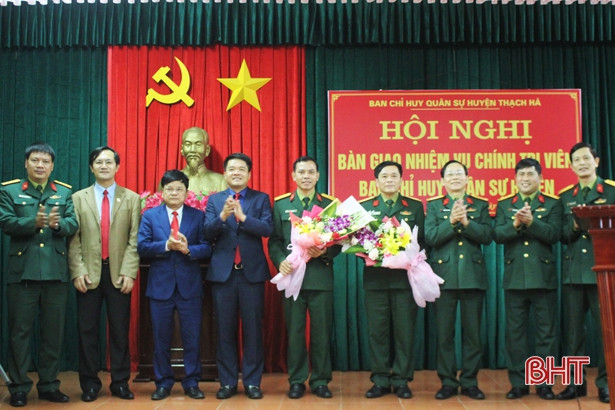 Trung tá Phan Huy Tiệp làm chính trị viên Ban chỉ huy Quân sự Thạch Hà