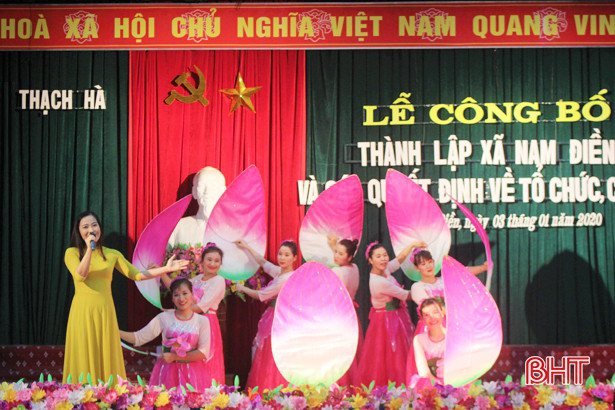 Xã Nam Điền, huyện Thạch Hà chính thức được thành lập