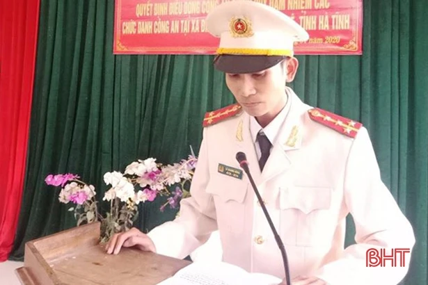 Xã thứ 9 ở huyện miền núi Hà Tĩnh có công an chính quy về đảm nhiệm công tác