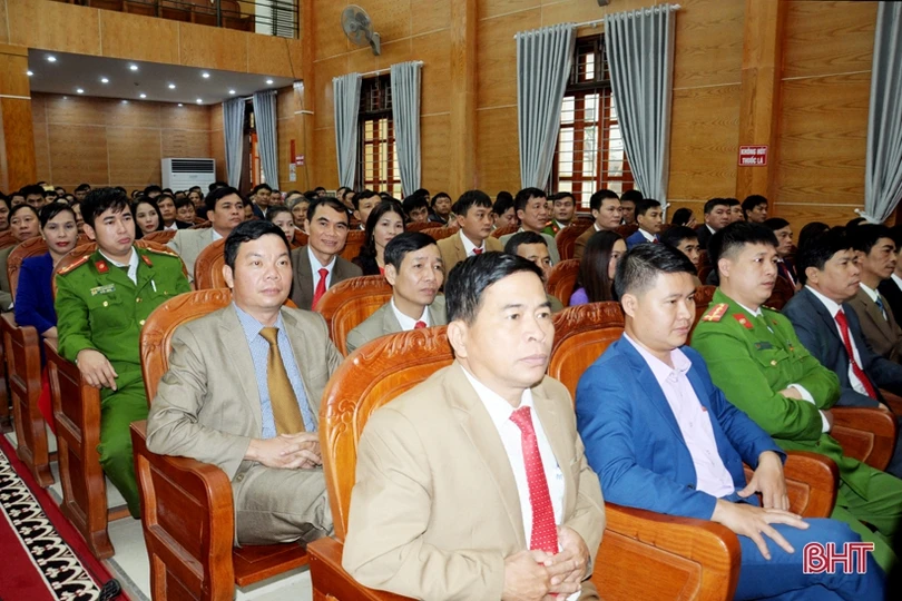 Bí thư Tỉnh ủy dự lễ công bố thành lập 9 đơn vị hành chính cấp xã mới ở Đức Thọ