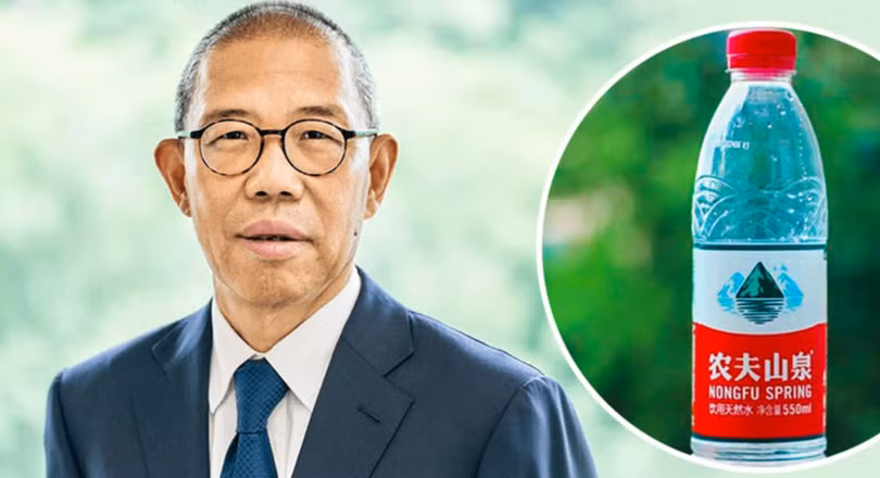Zhong Shanshan sáng lập thương hiệu nước đóng trai Nongfu Spring. Ảnh: Uhnwidata.