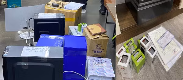 Tang vật vụ án.