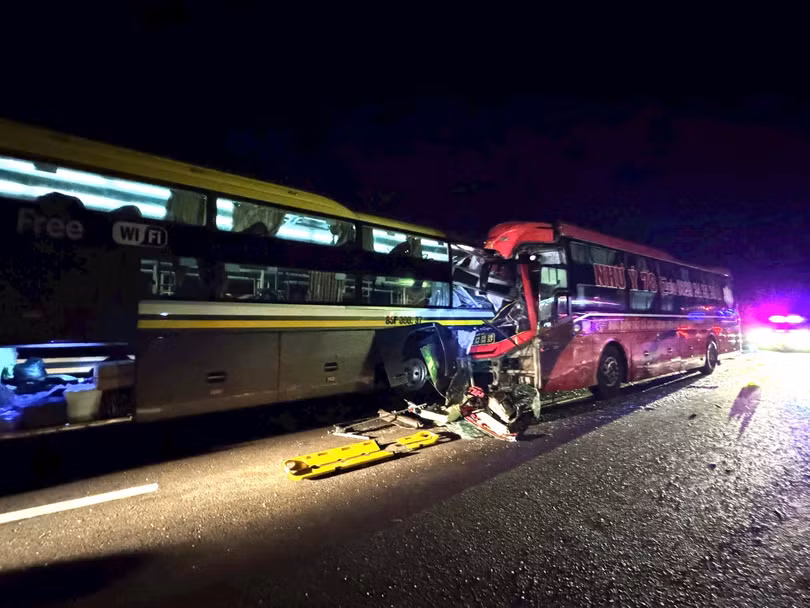 Hiện trường vụ tai nạn.