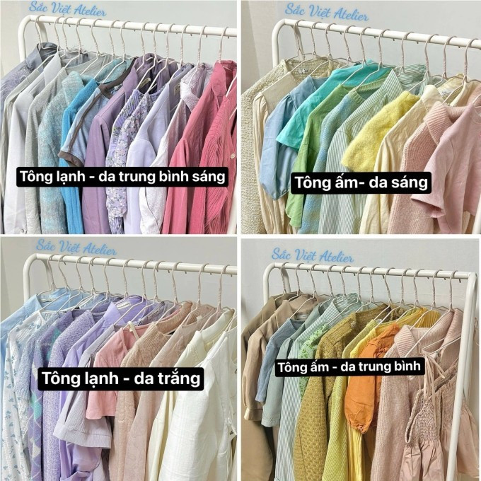 Bảng màu phù hợp với tông da của người Việt. Ảnh: Hương Giang Bảng màu phù hợp với tông da của người Việt. Ảnh: Hương Giang
