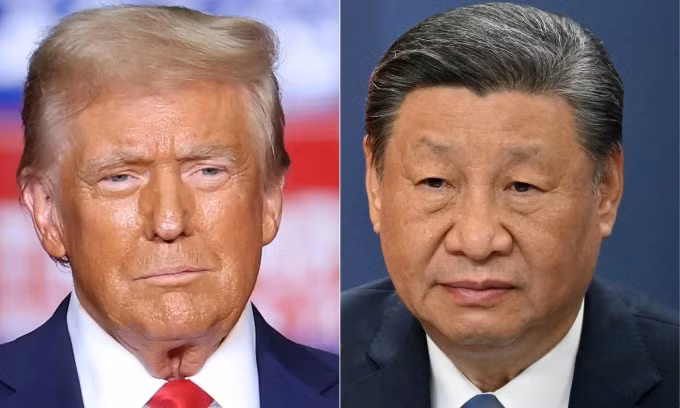 Tổng thống Mỹ Donald Trump (trái) và Chủ tịch Trung Quốc Tập Cận Bình. Ảnh: AFP