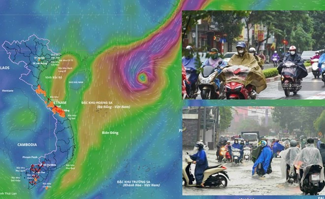 Dự báo Biển Đông sắp đón bão số 12 Fengshen trong chiều tối 19.10. Dự báo Biển Đông sắp đón bão số 12 Fengshen trong chiều tối 19.10.