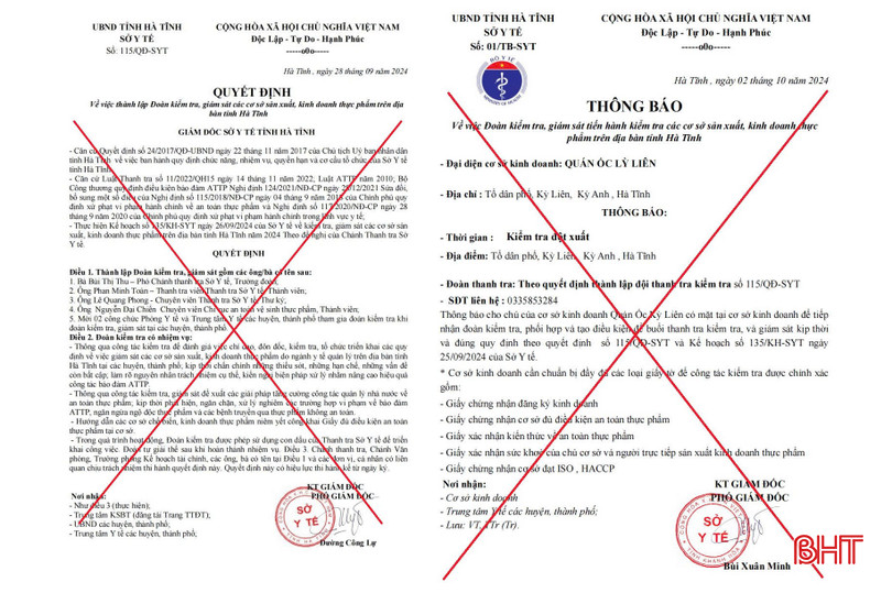 Các quyết định giả mạo văn bản của Sở Y tế Hà Tĩnh. untitled-1-9512.jpg