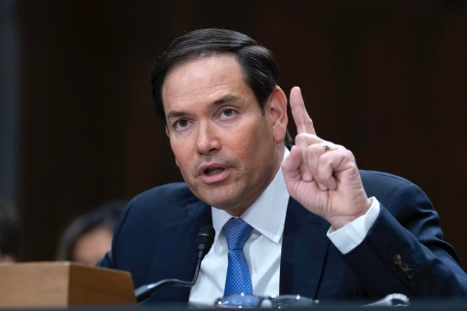 Ngoại trưởng Mỹ Marco Rubio trả lời điều trần trước Ủy ban Đối ngoại Thượng viện, tại Washington, ngày 20/5. Ảnh: AP Ngoại trưởng Mỹ Marco Rubio trả lời điều trần trước Ủy ban Đối ngoại Thượng viện, tại Washington, ngày 20/5. Ảnh: AP