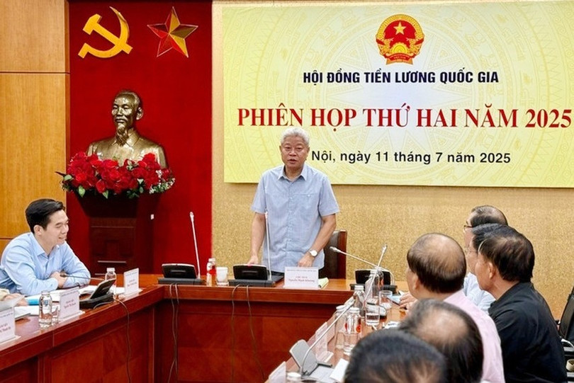 ក្រុមប្រឹក្សាប្រាក់ឈ្នួលជាតិបានបើកកិច្ចប្រជុំលើកទីពីររបស់ខ្លួន (រូបថត៖ Hong Hanh)។ a2-812.jpg