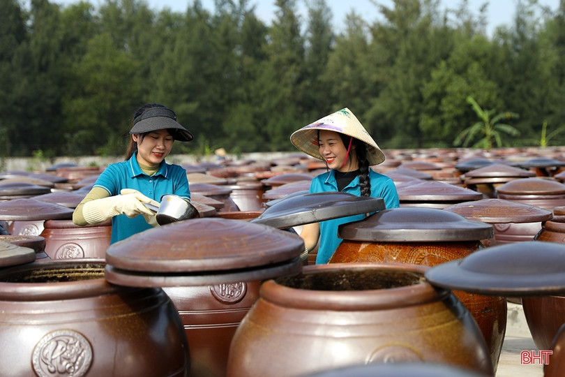 Hà Tĩnh từ lâu đã hình thành và phát triển nhiều làng nghề ven biển, đặc biệt là nghề chế biến nước mắm truyền thống. 146d1094328t29165l0.jpg