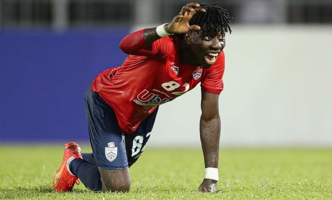Mintah mừng sau khi ghi bàn cho Kuala Lumpur City tại AFC Cup 2022. Ảnh: AFC Mintah mừng sau khi ghi bàn cho Kuala Lumpur City tại AFC Cup 2022. Ảnh: AFC