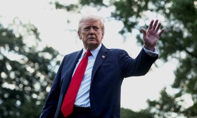 Tổng thống Mỹ Donald Trump tại Washington hôm 11/9. Ảnh: Reuters Tổng thống Mỹ Donald Trump tại Washington hôm 11/9. Ảnh: Reuters