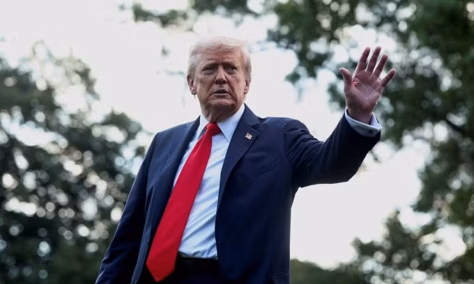 Tổng thống Mỹ Donald Trump tại Washington hôm 11/9. Ảnh: Reuters