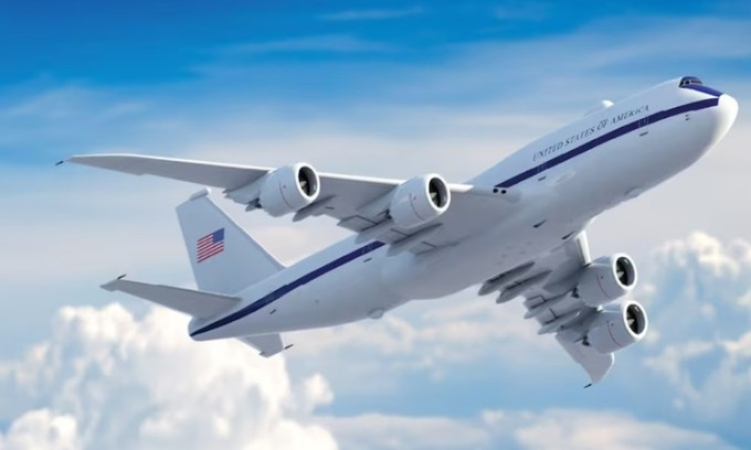 Tập đoàn Sierra Nevada sửa đổi bộ khung máy bay Boeing 747-8 để cung cấp đội máy bay "Ngày tận thế" mới cho Không quân Mỹ. Ảnh: SNC Tập đoàn Sierra Nevada sửa đổi bộ khung máy bay Boeing 747-8 để cung cấp đội máy bay "Ngày tận thế" mới cho Không quân Mỹ. Ảnh: SNC