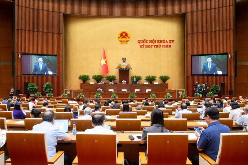 Phiên họp Quốc hội sáng 25/6 (Ảnh: Phạm Thắng). a1.jpg