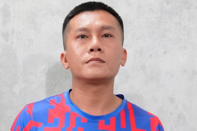 Phạm Anh Tài lúc bị bắt. Ảnh: Công an Gia Lai