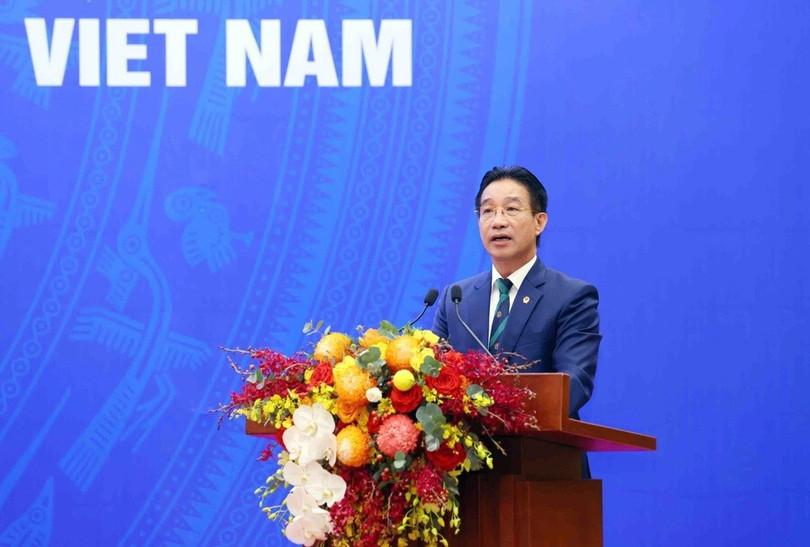 Ông Phạm Thanh Hà, Phó Chủ nhiệm Văn phòng Chủ tịch nước, công bố quyết định về đặc xá năm 2025 (đợt 2) của Chủ tịch nước (Ảnh: CTV). a2-5698.jpg