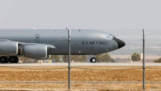 Chiếc KC-135 của Không quân Mỹ tại căn cứ không quân ở Moron de la Frontera, Tây Ban Nha, hồi tháng 8/2021. Ảnh: Reuters