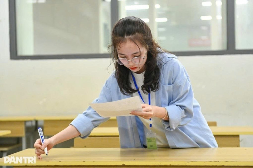 Giáo viên làm công tác coi thi tại kỳ thi tốt nghiệp THPT (Ảnh: Hải Long). a1.jpg