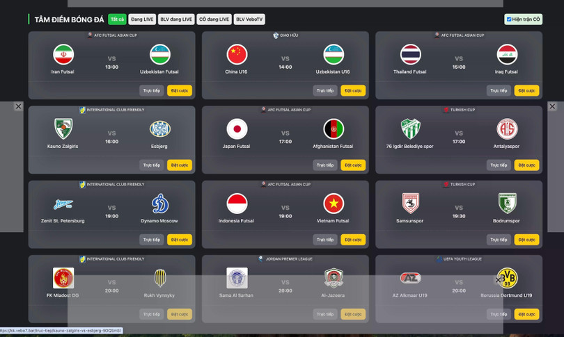 Web lậu không còn chiếu nội dung dù có lịch cài sẵn.