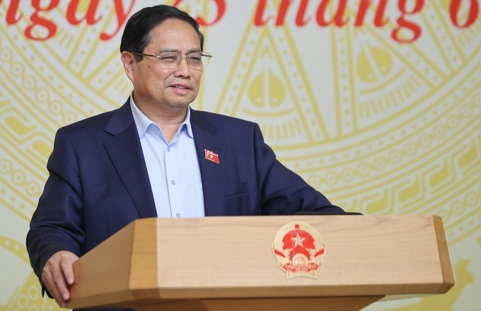 Thủ tướng Phạm Minh Chính phát biểu chiều 23/6. Ảnh: Nhật Bắc Thủ tướng Phạm Minh Chính phát biểu chiều 23/6. Ảnh: Nhật Bắc