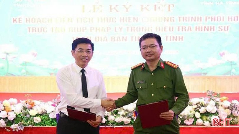 Sở Tư pháp và Công an tỉnh ký kết Kế hoạch liên tịch thực hiện chương trình phối hợp trực trợ giúp pháp lý trong điều tra hình sự trên địa bàn Hà Tĩnh. C31A97C2-CADB-4C24-8CAA-B4088B0A1AE6.jpeg