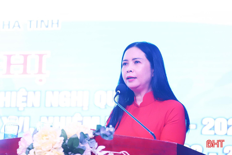 Phó Chủ tịch Trung ương Hội LHPN Việt Nam Trần Lan Phương phát biểu tại hội nghị. IMG_8798.JPG