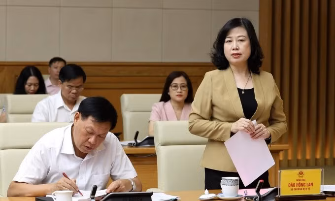 Bộ trưởng Bộ Y tế Đào Hồng Lan. Ảnh: Đức Tuân