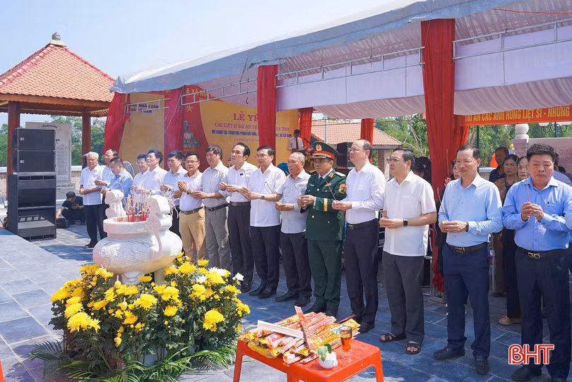 Lễ cầu siêu, yên vị các anh hùng liệt sĩ được tổ chức trang nghiêm