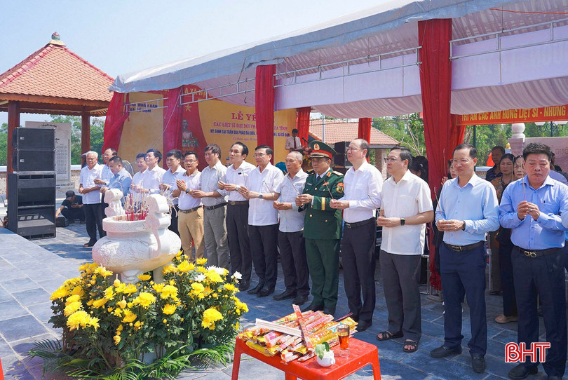 Lễ cầu siêu, yên vị các anh hùng liệt sĩ được tổ chức trang nghiêm