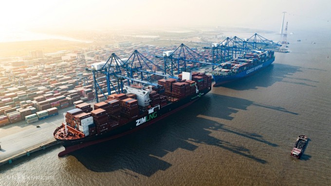 Cụm cảng Lạch Huyện, Hải Phòng, ngày 20/1/2025. Ảnh: Lê Tân