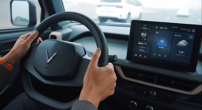 Nội thất VinFast VF 3 tại Việt Nam. Ảnh: Quang Anh