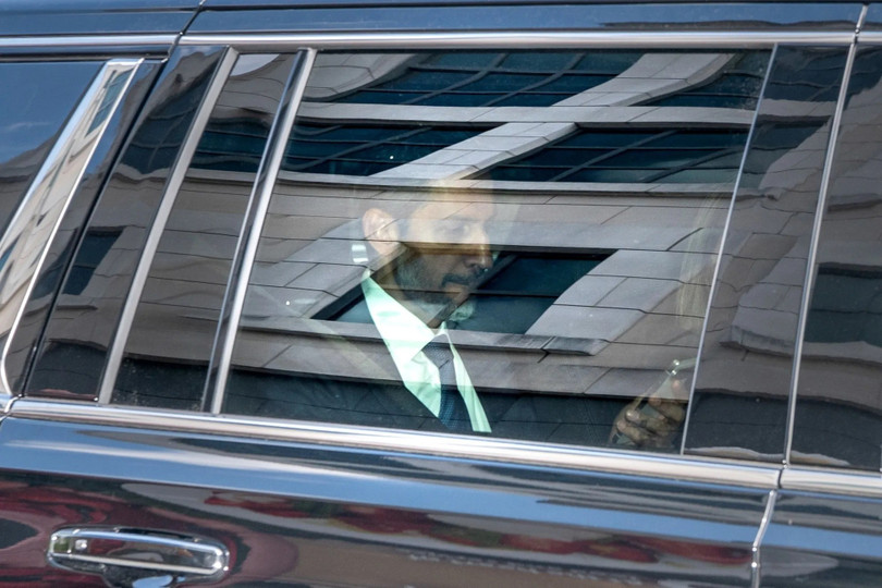 CEO Google Sundar Pichai rời tòa án tại Washington ngày 30/4. Ảnh: Bloomberg. CEO Google Sundar Pichai rời tòa án tại Washington ngày 30/4. Ảnh: Bloomberg.