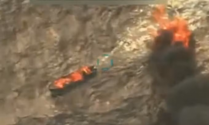 "Xuồng chở ma túy" bị quân đội Mỹ tập kích ngày 15/9. Ảnh:ABC News