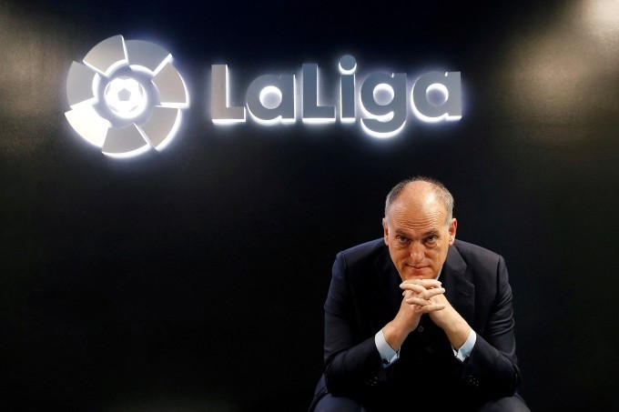 Tebas làm chủ tịch La Liga từ 2013. Ảnh: Reuters Tebas làm chủ tịch La Liga từ 2013. Ảnh: Reuters