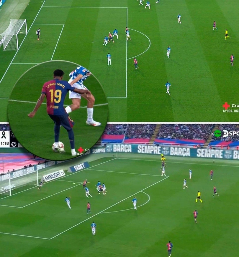 Toàn cảnh bàn thắng mở tỷ số của Barcelona vào lưới Espanyol (Ảnh: Marca). Toàn cảnh bàn thắng mở tỷ số của Barcelona vào lưới Espanyol (Ảnh: Marca).