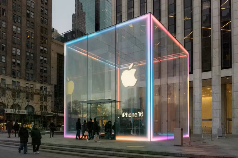 Cửa hàng Apple tại Fifth Avenue, New York. Ảnh: New York Times.